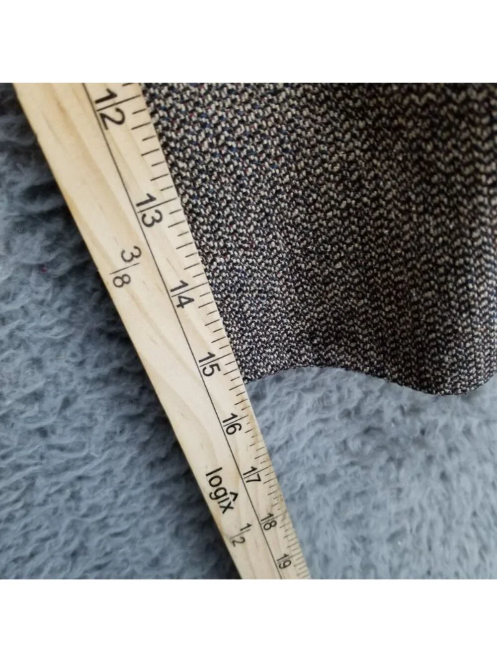 Oscar De La Renta Jacket Mens 42R Brown Silk Blend Long Sleeve Tweed Blazer